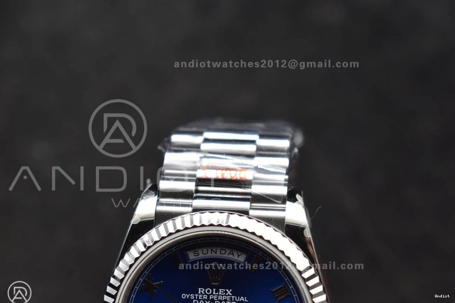 SS Bracelet V5 Weight) President on Dial Roman Best Steel DayDate 36 Edition vr3255 (Gain Blue QF 904L 0218
